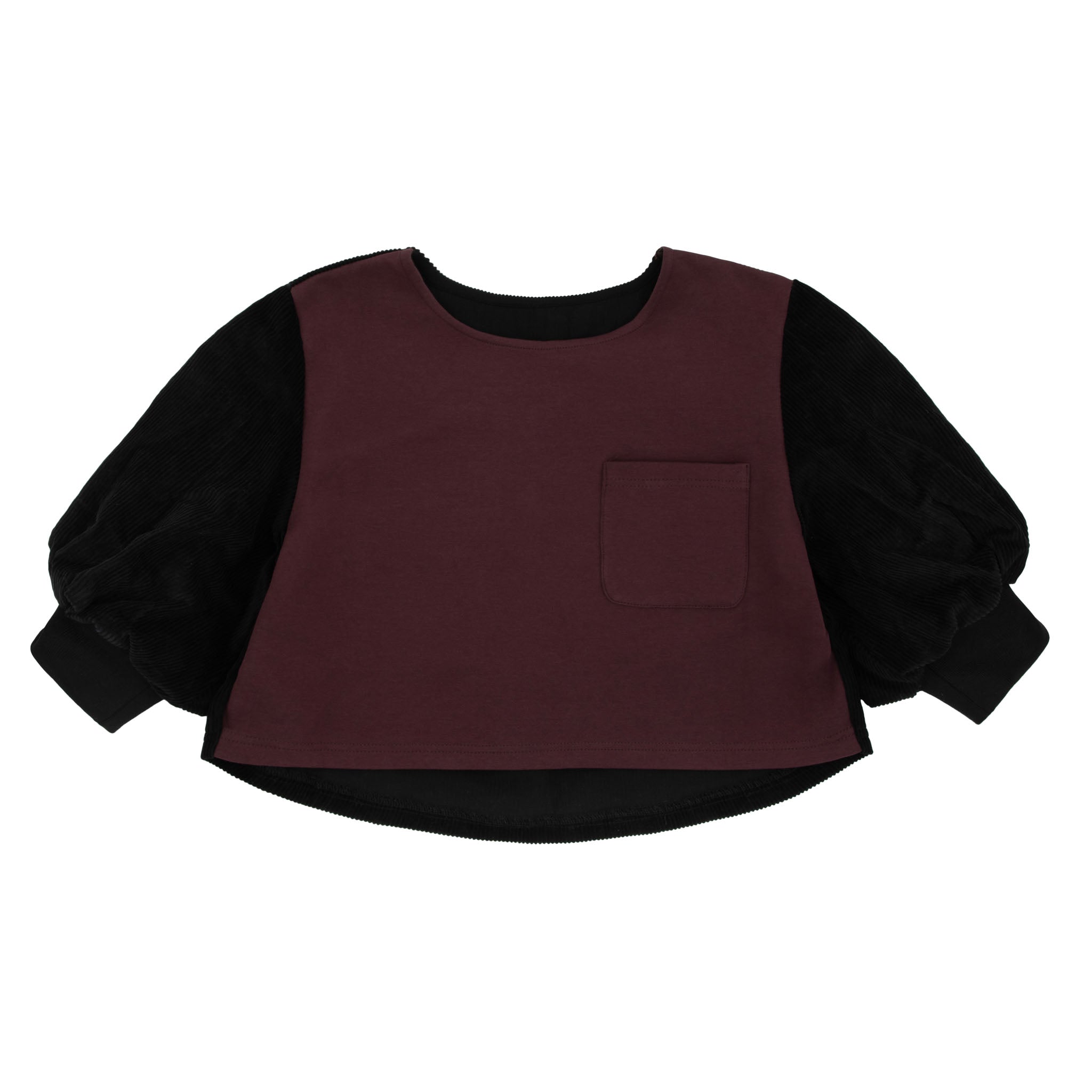 SCUBA FRONT, CORDUROY BACK SWING TOP Secondary image